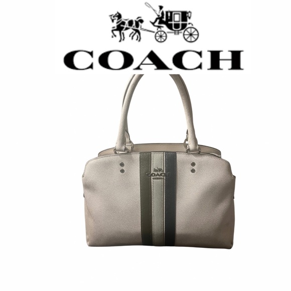Coach Handbags - Coach Lillie Carryall Varsity Stripe Handbag